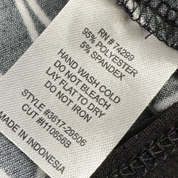 ENFOCUS Studio Shift Dress Black & White Short Sleeve Size 6 Stretch Round‎ Neck - Picture 7 of 13